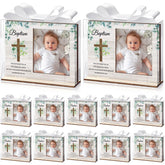 Vercraft baptism photo frame wood stands to display cherished memories beautifully.