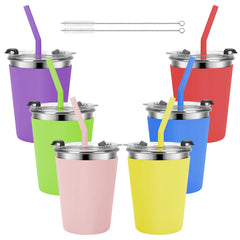 Vermida Kids Cups with leakproof lids for spill-free travel.
