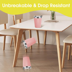 Vermida 18-8 stainless steel cups offer sturdy rust-resistant durability.