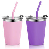 Vermida Kids Cups leak-proof lid close showing secure seal for on-the-go use