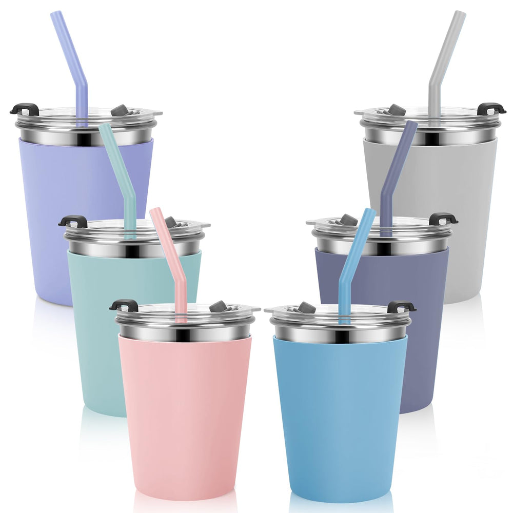 Vermida Kids Cups with leak-proof lids provide spill-free travel for toddlers.