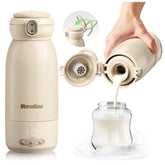 Veroline portable bottle warmer on-the-go heats milk and water for busy days