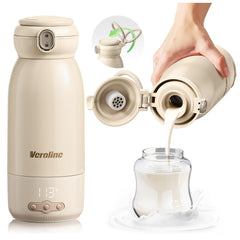 Veroline portable bottle warmer on-the-go heats milk and water for busy days