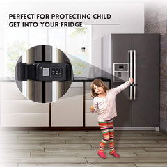 Veronica multi-functional cabinet lock close-up highlights adjustable belt for various furniture