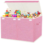 VERONLY large collapsible toy storage box with lid shows 82L capacity for toys and clutter-free space.