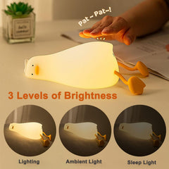 Veryrich duck night light dimmable brightness for sleep or reading
