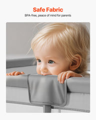 VEVOR baby playpen BPA-free Oxford fabric offers safe, durable surface