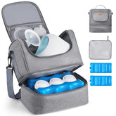 VEVOR breast pump bag front view highlights portable design for travel-ready pumping