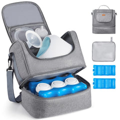 VEVOR breast pump bag front view highlights portable design for travel-ready pumping
