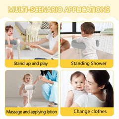 VGIUB shower head holder enables hands-free bathing for safer, efficient cleaning.