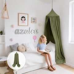 Vhaso cotton kids bed canopy mosquito-net design helps keep insects away at nap.
