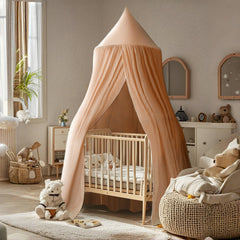 Vhaso canopy mosquito-net keeps insects away while preserving soft, breathable airflow.