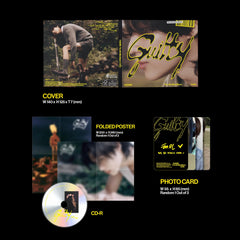 VHV Taemin Guilty folded poster and photocards for desk display