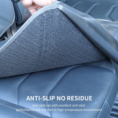 Viaviat non-slip PVC backing resists heat and prevents seat imprint