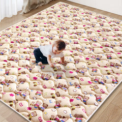Vibe Bear baby play mat 72x48 shows spacious area for tummy time and family play