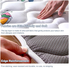 Vibe bear play mat non-slip surface enhances safety during crawling sessions.