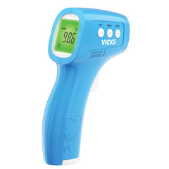 Vicks non-contact thermometer forehead-reading for quick fever checks without waking a sleeper.
