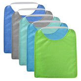 Vicloon baby bibs 5pcs set close-up shows absorbent terry fabric.