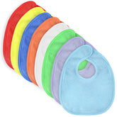 Vicloon 8-pack assorted colors bibs keeps outfits clean from drool