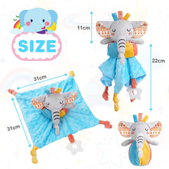 Vicloon elephant ears rattle soothes fussiness during quiet time.
