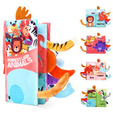Vicloon soft cloth book animals-page textures boost tactile exploration.