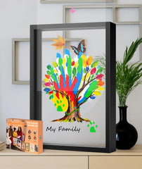 VidwanHome family-handprint-kit packaging shows quick-start setup for busy families.