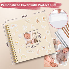 Vienrose 10.4 by 10 inch layout showing generous space for photos and keepsakes