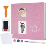 Vienrose baby photo album cover in linen finish offers durable, elegant keepsake.