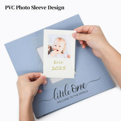 Vienrose fabric covered memory album closeup showing linen texture for an elegant keepsake