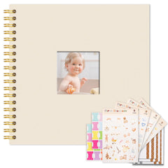 Vienrose Kids Scrapbook cover with window for personalized memories