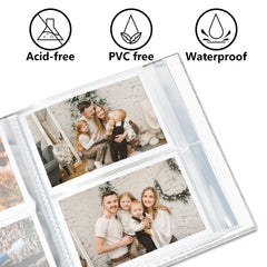 Vienrose photo album open window detail reveals a personalized photo showcase