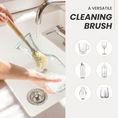 Vigar Zeroline cleans glassware smoothly with soft bristles to avoid scratches.
