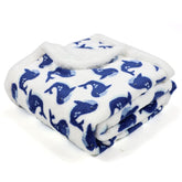 VigorSpring Whale Blanket front view with whale print for nap time