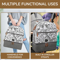 Village of Many insulated pockets keeping bottles warm or cold while out