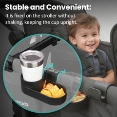 Viotiin dishwasher-safe snack tray simplifies cleanup after outings.