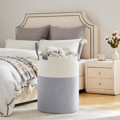 VIPOSCO laundry basket in living room demonstrates versatile decor fit.