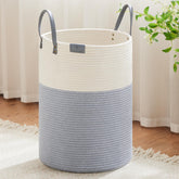 VIPOSCO tall laundry basket in grey and white shows 100L capacity for large loads.