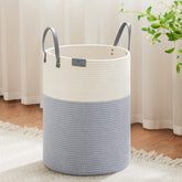 VIPOSCO tall laundry basket 58L in grey-white for organized laundry days