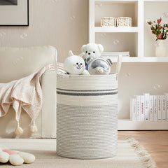 VIPOSCO tall laundry basket woven rope texture highlights premium material and elegant home storage
