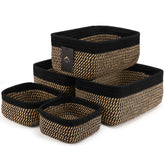 VIRETH HAUS small cream basket on shelf for clutter-free organization
