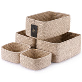 VIRETH HAUS cream on shelf baskets for decluttering and soft decor.