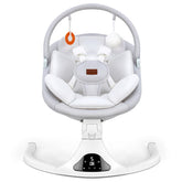 Viriwebaby baby swing in gray with remote control for easy adjustments