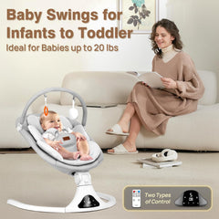 Viriwebaby baby swing gray seat pad removable and washable