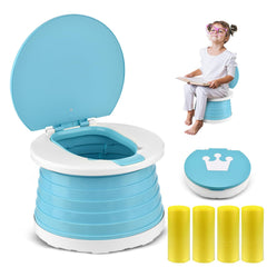 VISATOR portable potty seat open for easy on the go bathroom needs