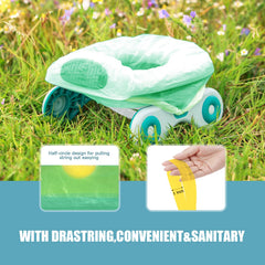 VISATOR travel-friendly liner in use on a portable potty chair