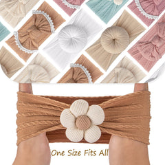 VISBL floral headbands—soft elastic for comfy all-day wear on babies