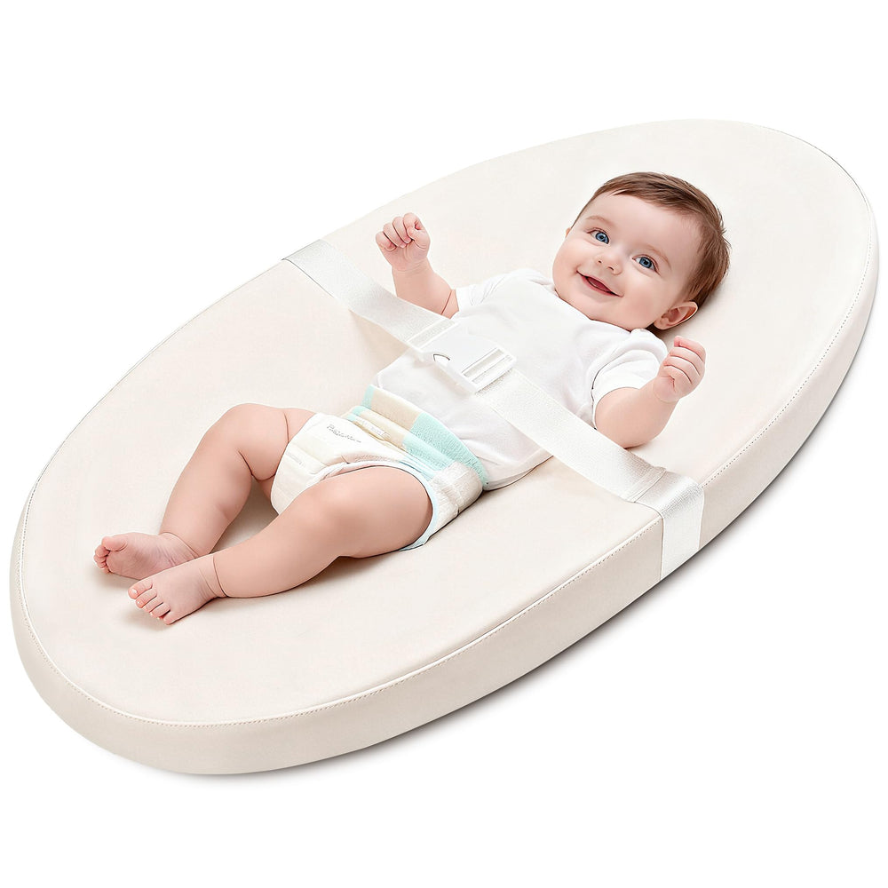 VISFAPAER baby changing pad wipeable cover for quick cleanup.