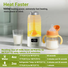 VISNOK fast-heating capability heats 2oz to 98°F quickly