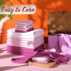 VitalCozy absorbent muslin cotton washcloths ideal for versatile baby care