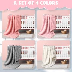VitalCozy baby blanket color palette pink — versatile decor and warmth for crib or sofa.